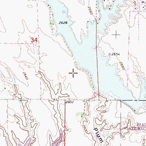 Topographic Map of Earth Dam Canal Mile 605, NE
