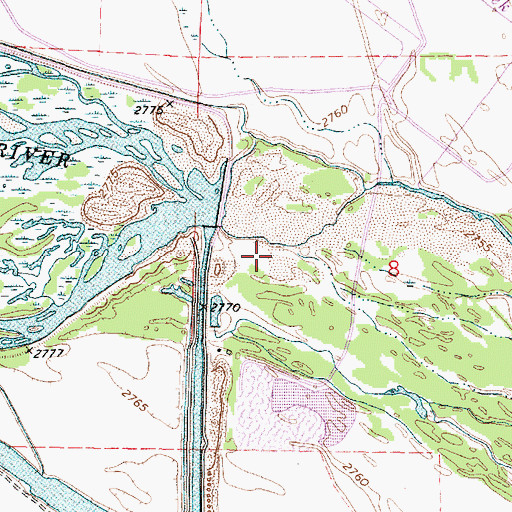 Topographic Map of Upper Diversion Dam, NE