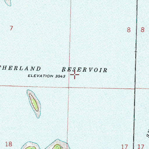 Topographic Map of Sutherland Reservoir, NE