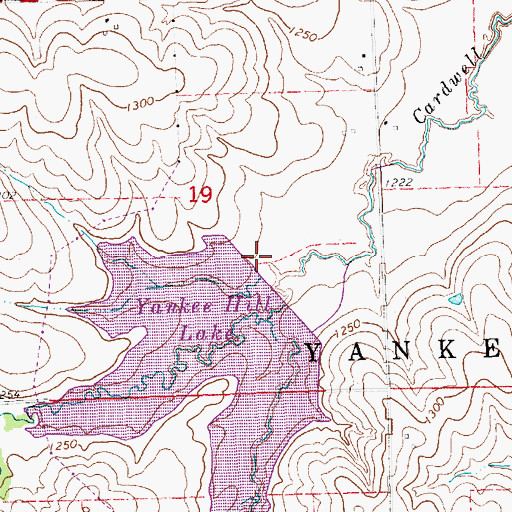Topographic Map of Yankee Hill Dam-Site 10 Dam, NE