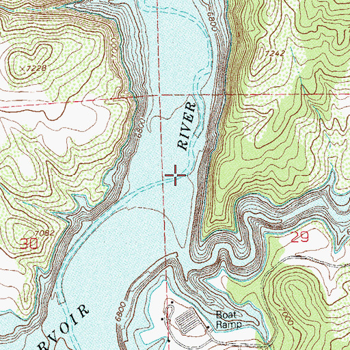 Topographic Map of House Creek, CO
