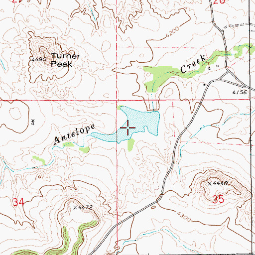Topographic Map of Turner Reservoir, NE