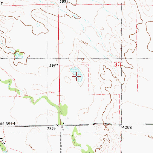 Topographic Map of Wickersham Reservoir, NE