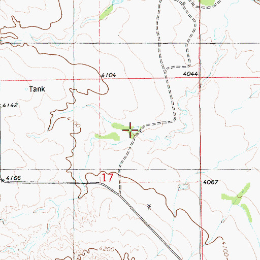Topographic Map of Snyder Reservoir, NE
