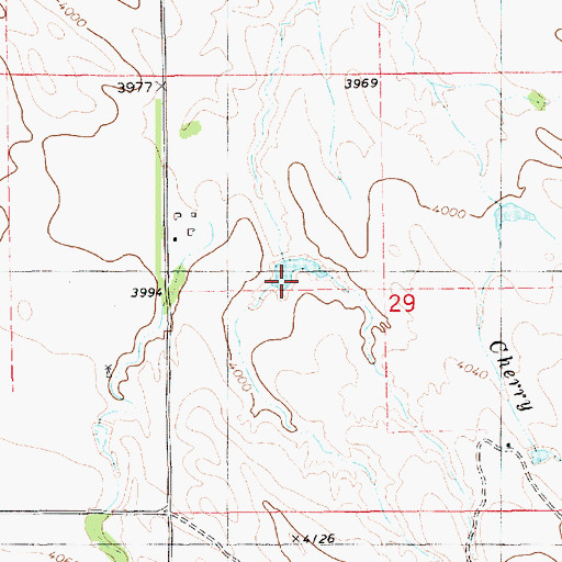 Topographic Map of Serres Reservoir Number 2, NE