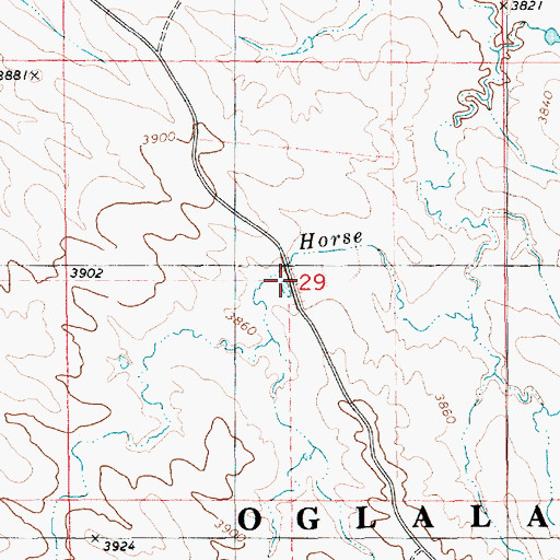 Topographic Map of Wallace Dam Number 1, NE