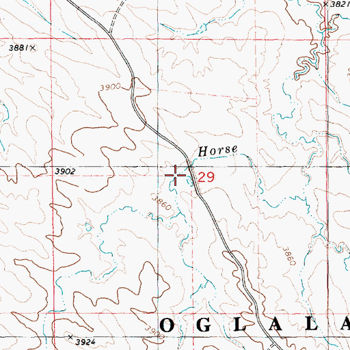 Topographic Map of Wallace Reservoir, NE