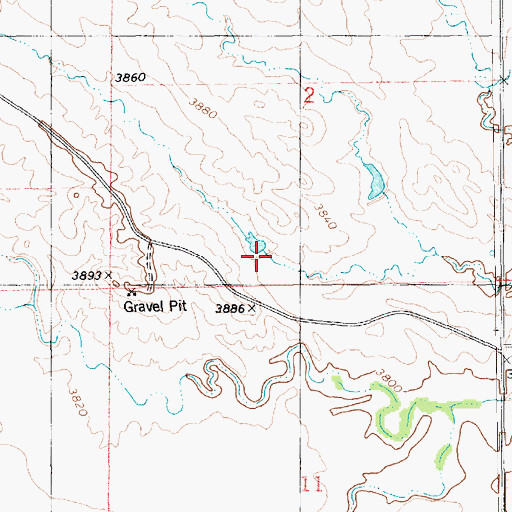 Topographic Map of Anderson Dam Number 1, NE