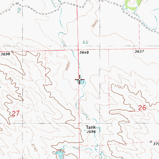 Topographic Map of Mader Dam Number 3, NE