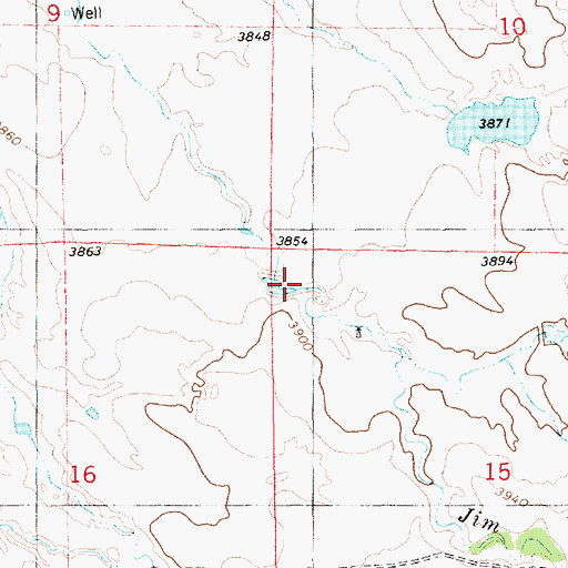 Topographic Map of Staudenmaier Reservoir, NE