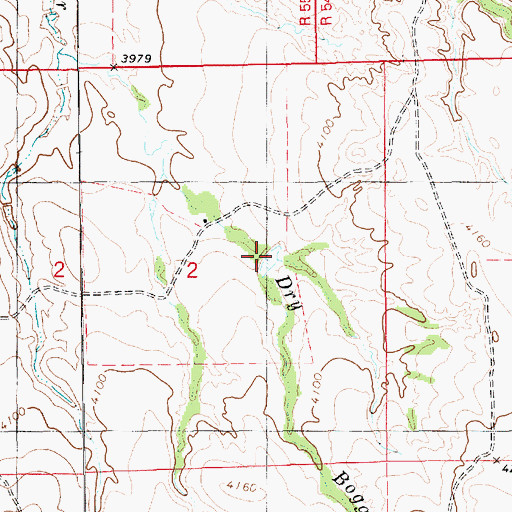 Topographic Map of Eberspecher Dam, NE