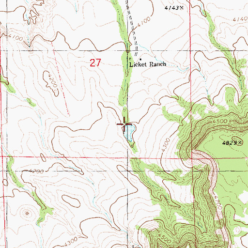 Topographic Map of Coffee Dam Number 1, NE