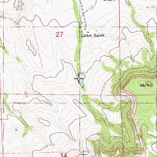 Topographic Map of Coffee Reservoir Number 1, NE