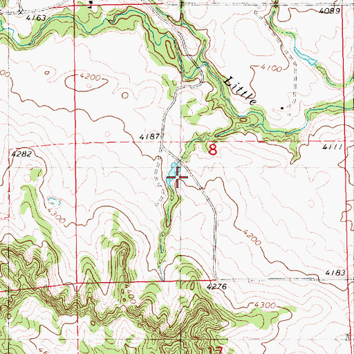 Topographic Map of Speas Dam, NE