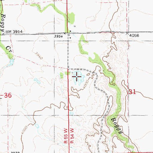 Topographic Map of Wickersham Reservoir Number 2, NE
