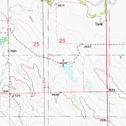 Topographic Map of Wiedenfeld Dam Number 1, NE