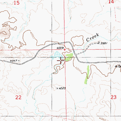 Topographic Map of Wasserburger Dam Number 1, NE
