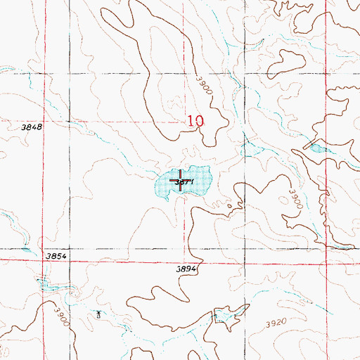 Topographic Map of Eberspecher Reservoir Number 1, NE