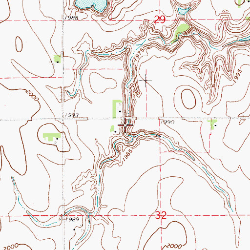 Topographic Map of Vieselmeyer Dam, NE