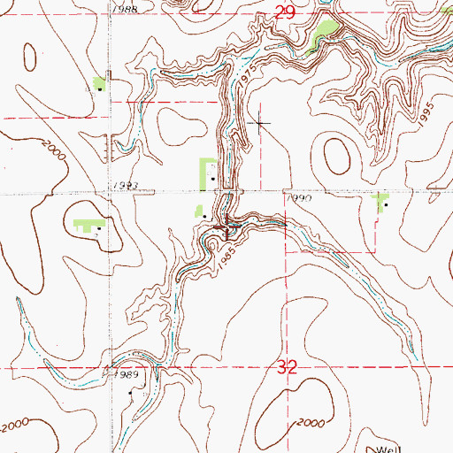 Topographic Map of Vieselmeyer Reservoir, NE