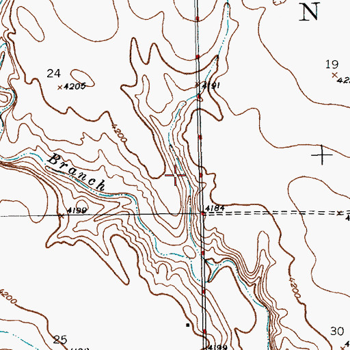 Topographic Map of Frost Reservoir, NE