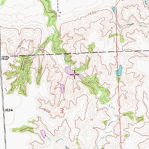 Topographic Map of Bellwood Reservoir 3-B, NE