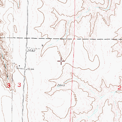 Topographic Map of Wauneta North Dam, NE