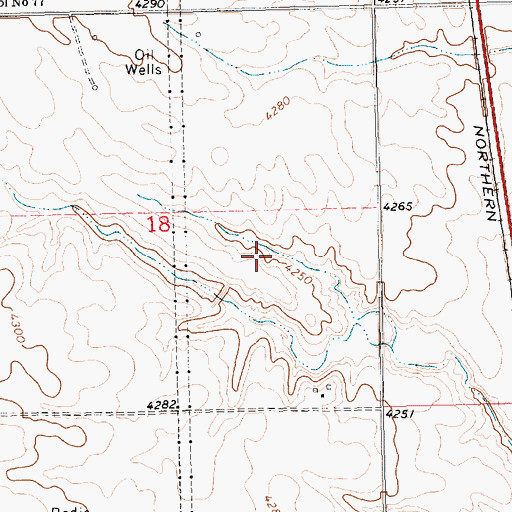 Topographic Map of Blanke Reservoir, NE