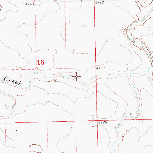 Topographic Map of Curtiselsen Reservoir, NE