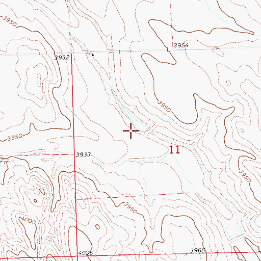 Topographic Map of Deford Reservoir, NE