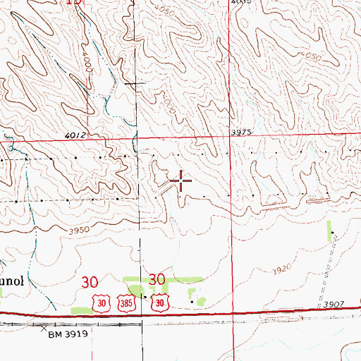 Topographic Map of Fenske Dam, NE