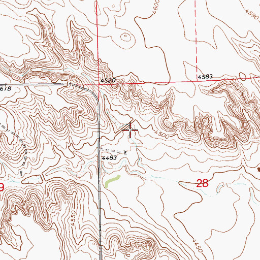 Topographic Map of Olsen Dam, NE