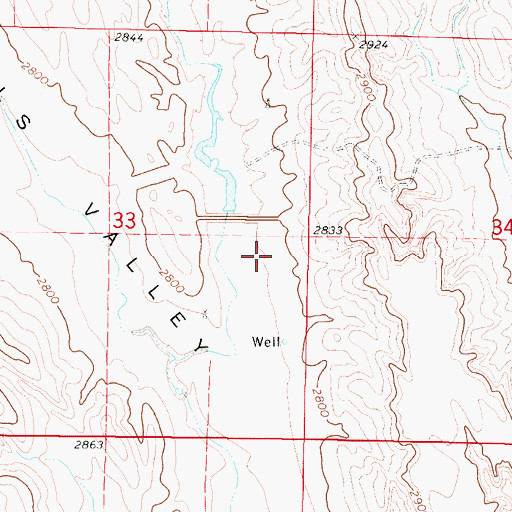 Topographic Map of Spring Creek Dam 25-A, NE