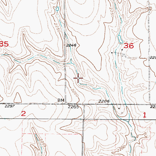 Topographic Map of Atkinson Reservoir, NE