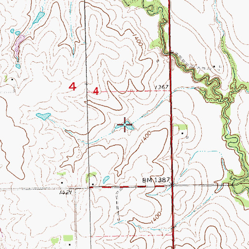 Topographic Map of Indian Creek Reservoir 3-18, NE