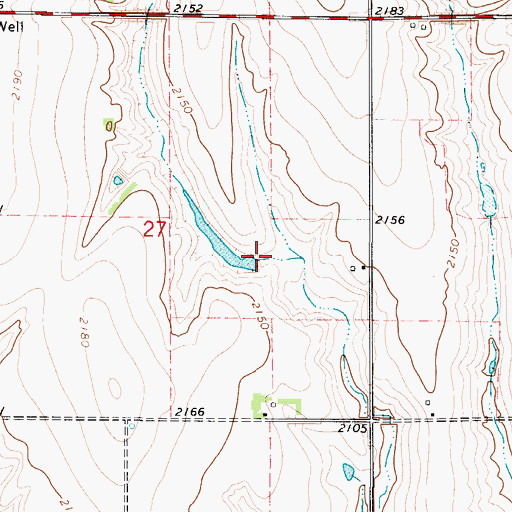 Topographic Map of Martindale Dam, NE