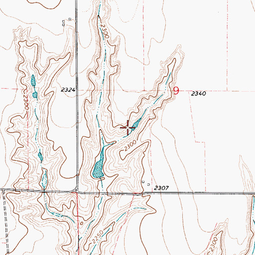 Topographic Map of Peterson North Dam, NE