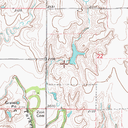 Topographic Map of Ziegler Dam, NE