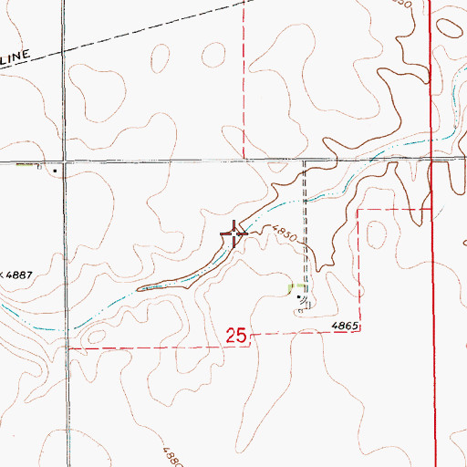 Topographic Map of Long Reservoir, NE
