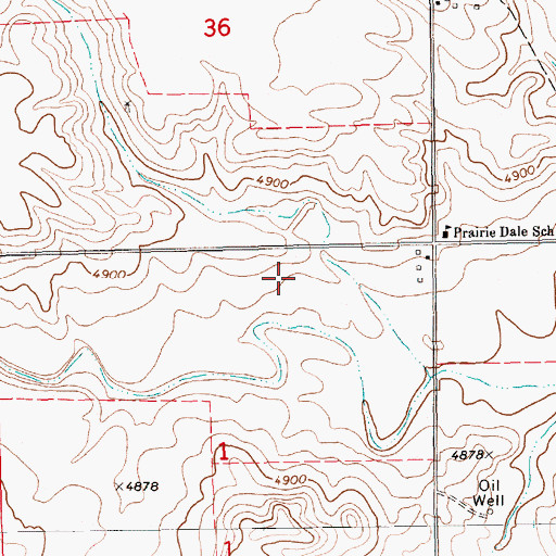 Topographic Map of Yung South Dam, NE