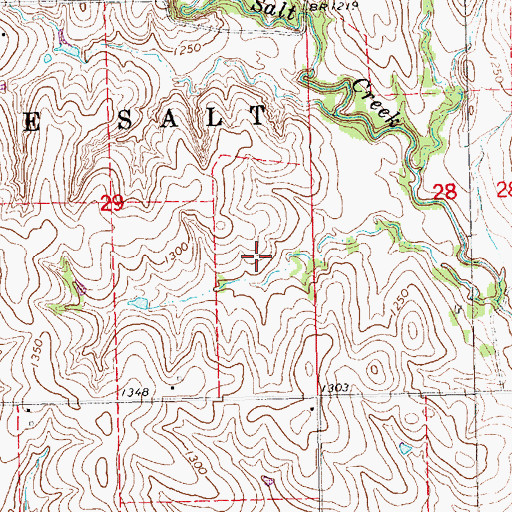 Topographic Map of Moessner Dam, NE