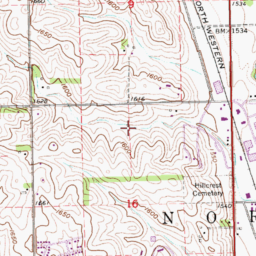 Topographic Map of Raasch Reservoir, NE