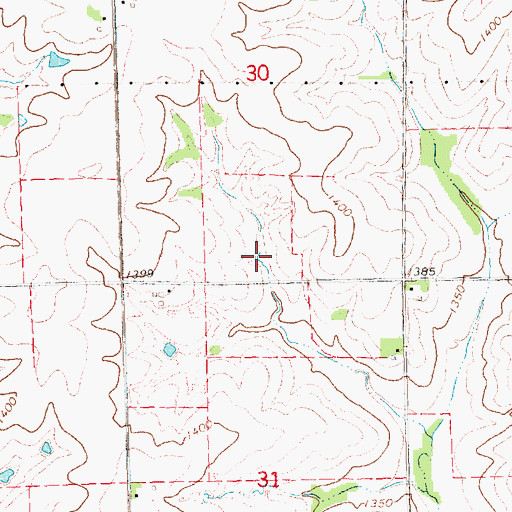 Topographic Map of Upper Big Nemaha Reservoir L-5, NE