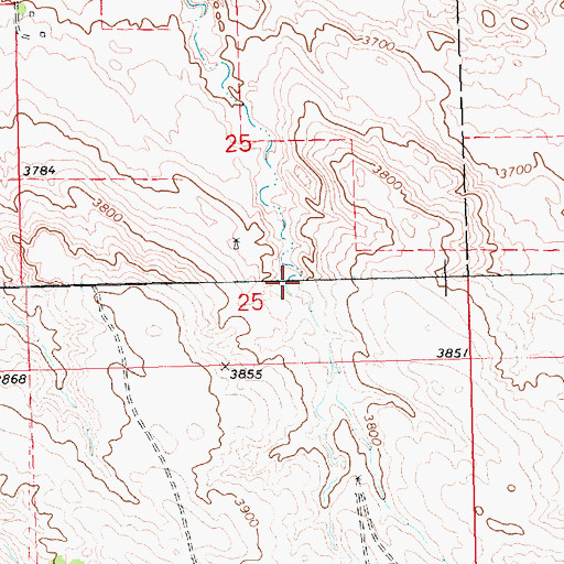 Topographic Map of Policky Reservoir, NE