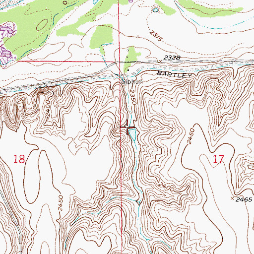 Topographic Map of Smith Dam, NE