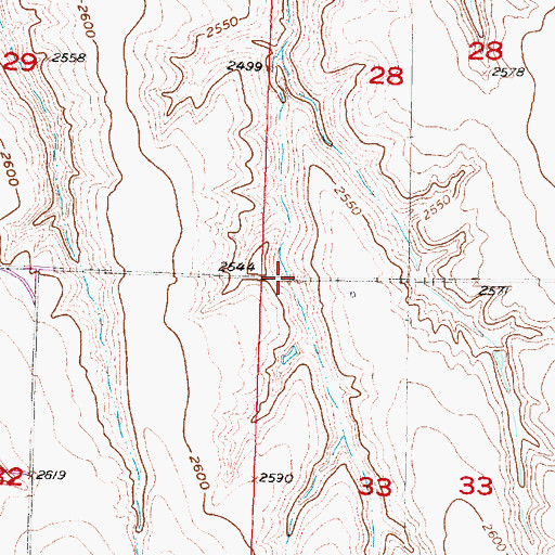 Topographic Map of Vanvleet Dam, NE