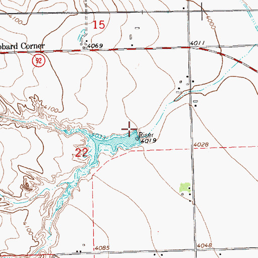 Topographic Map of Stiver North Dam, NE