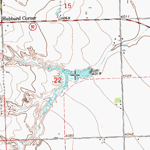 Topographic Map of Stiver North Reservoir, NE