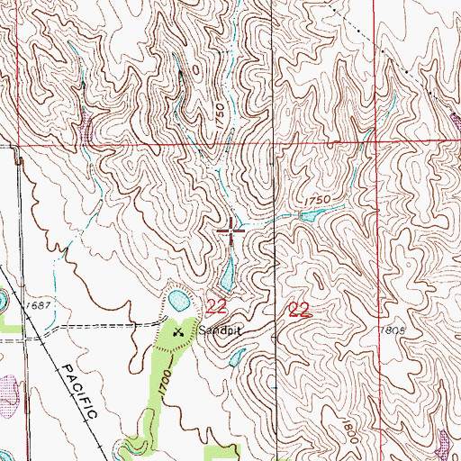 Topographic Map of Jasa Reservoir, NE