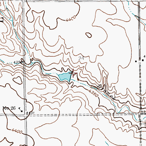 Topographic Map of Phillips Dam, NE